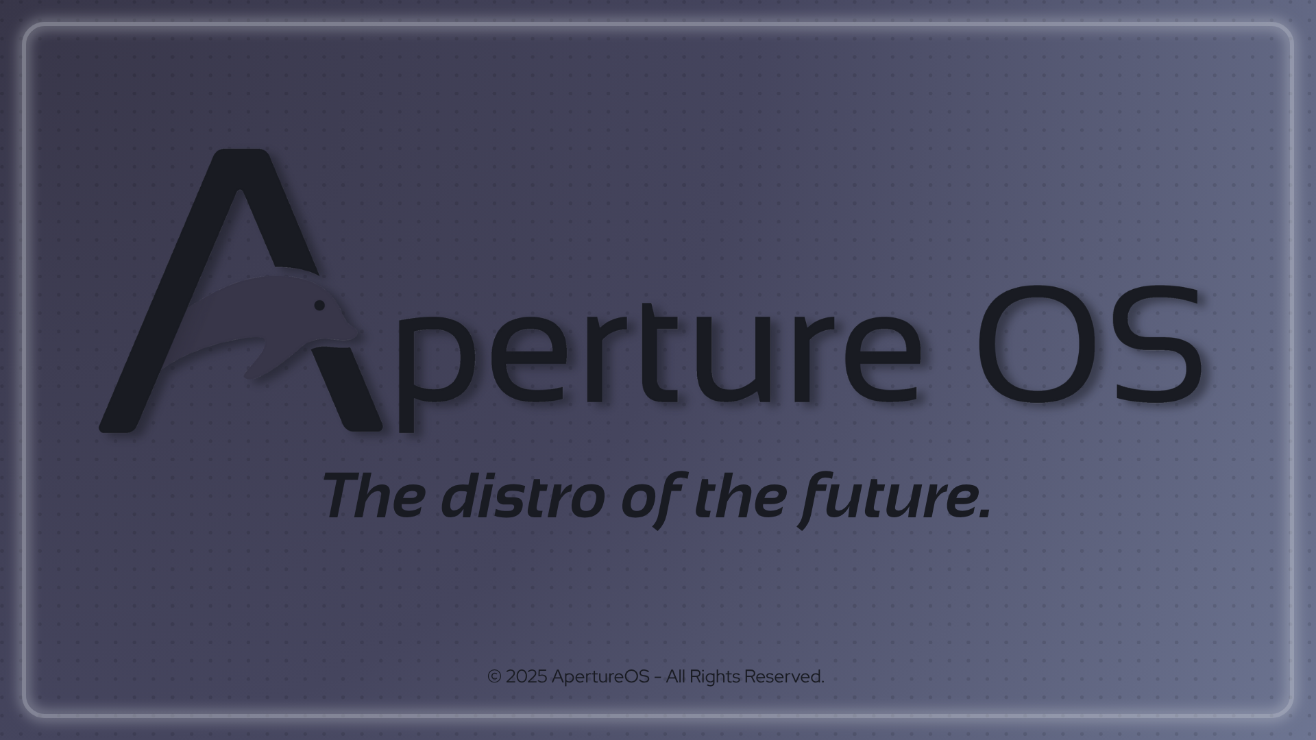 ApertureOS Preview Screenshot, for now none as it isn't ready yet.